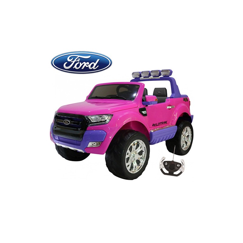 coche-electrico-para-ninos-ford-ranger-luxury-12v-licencia-oficial-mp4-rosa